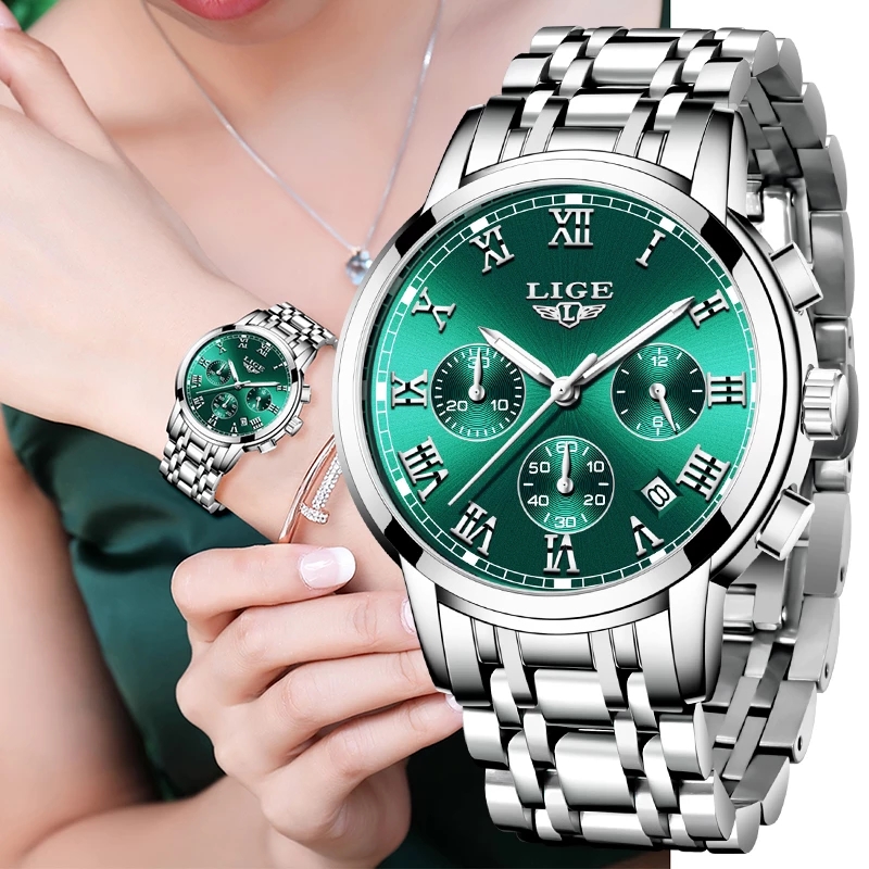 Luxury Watch Ladies - LIGE 2024 New Fashion Women Watches