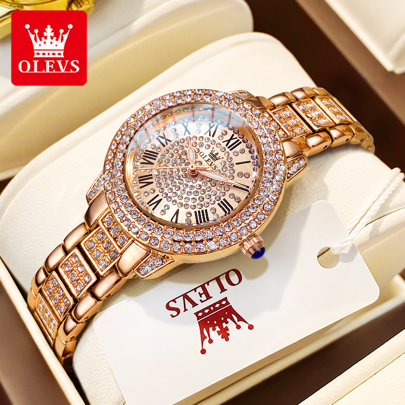 Luxury Watch For Sale - OLEVS 9943 Luxury All Diamond Original