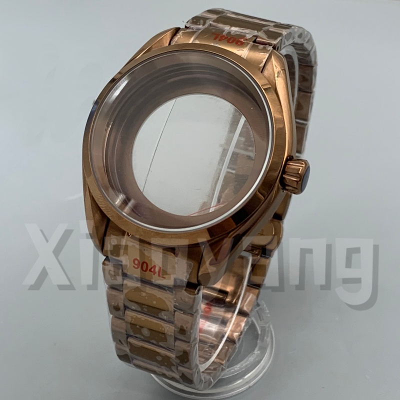 40MM NH35 Polish Bezel Rose Br - Bronze Case Watch avis et prix