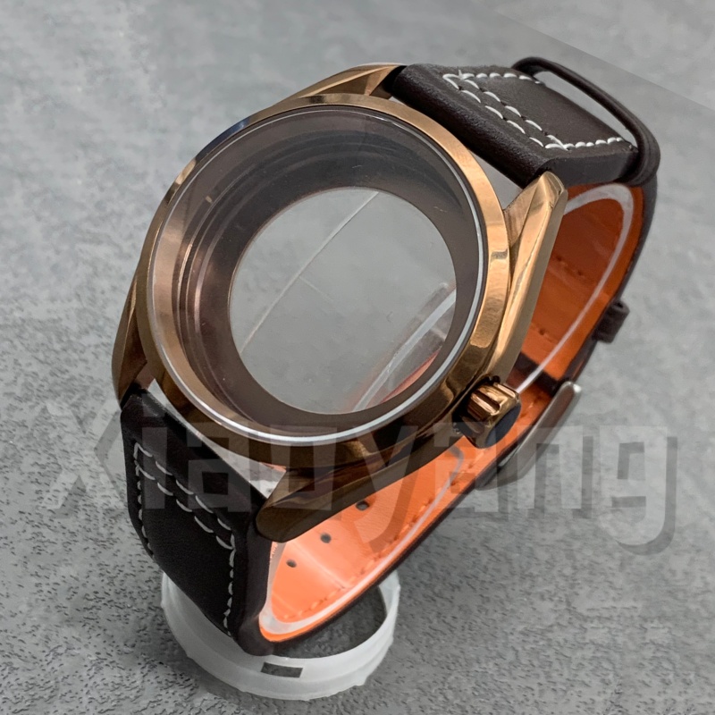 40MM NH35 Polish Bezel Rose Br - Bronze Case Watch avis et prix