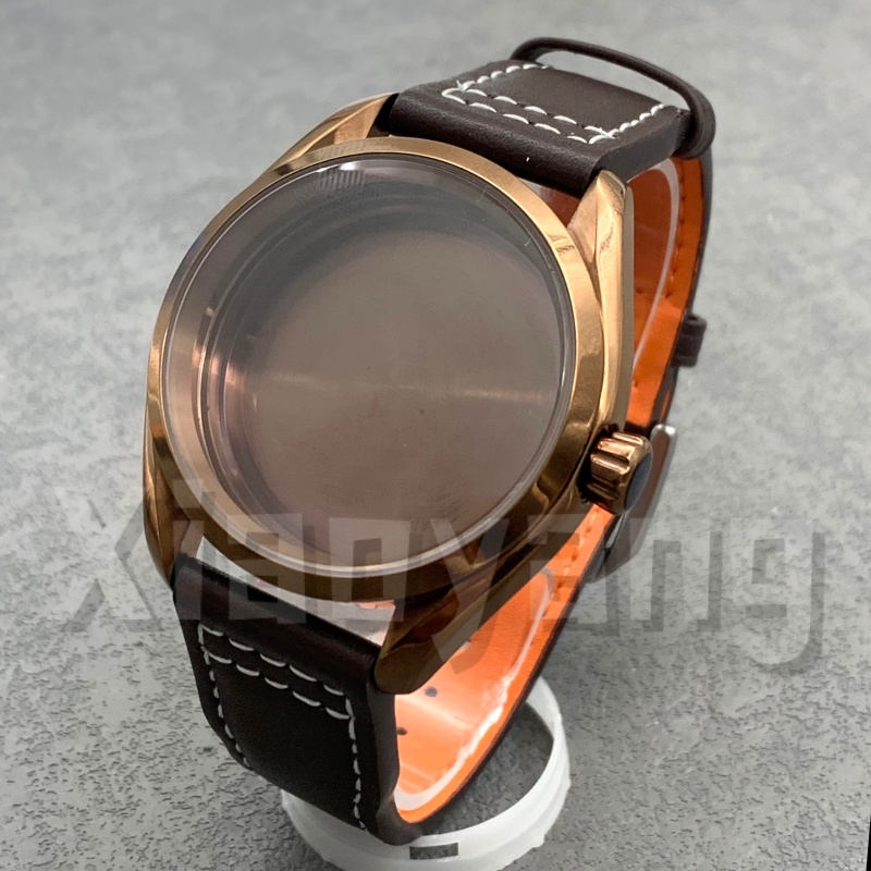 40MM NH35 Polish Bezel Rose Br - Bronze Case Watch avis et prix