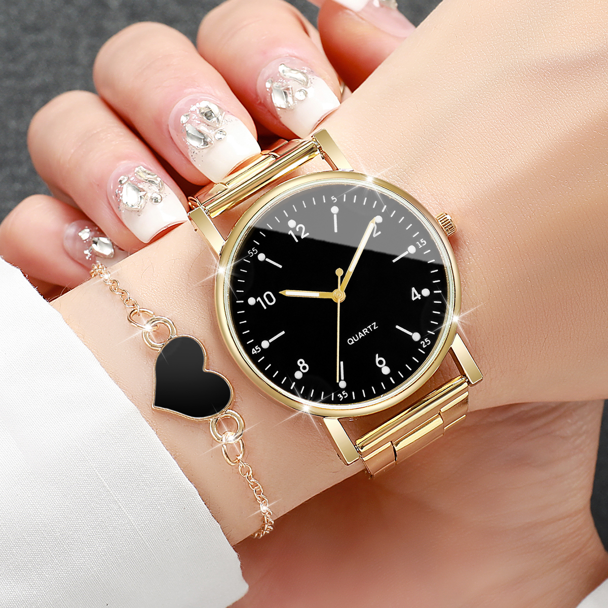 2/4PCS Fashion Arabic Dial Wom - Luxury Watch Ladies avis et prix