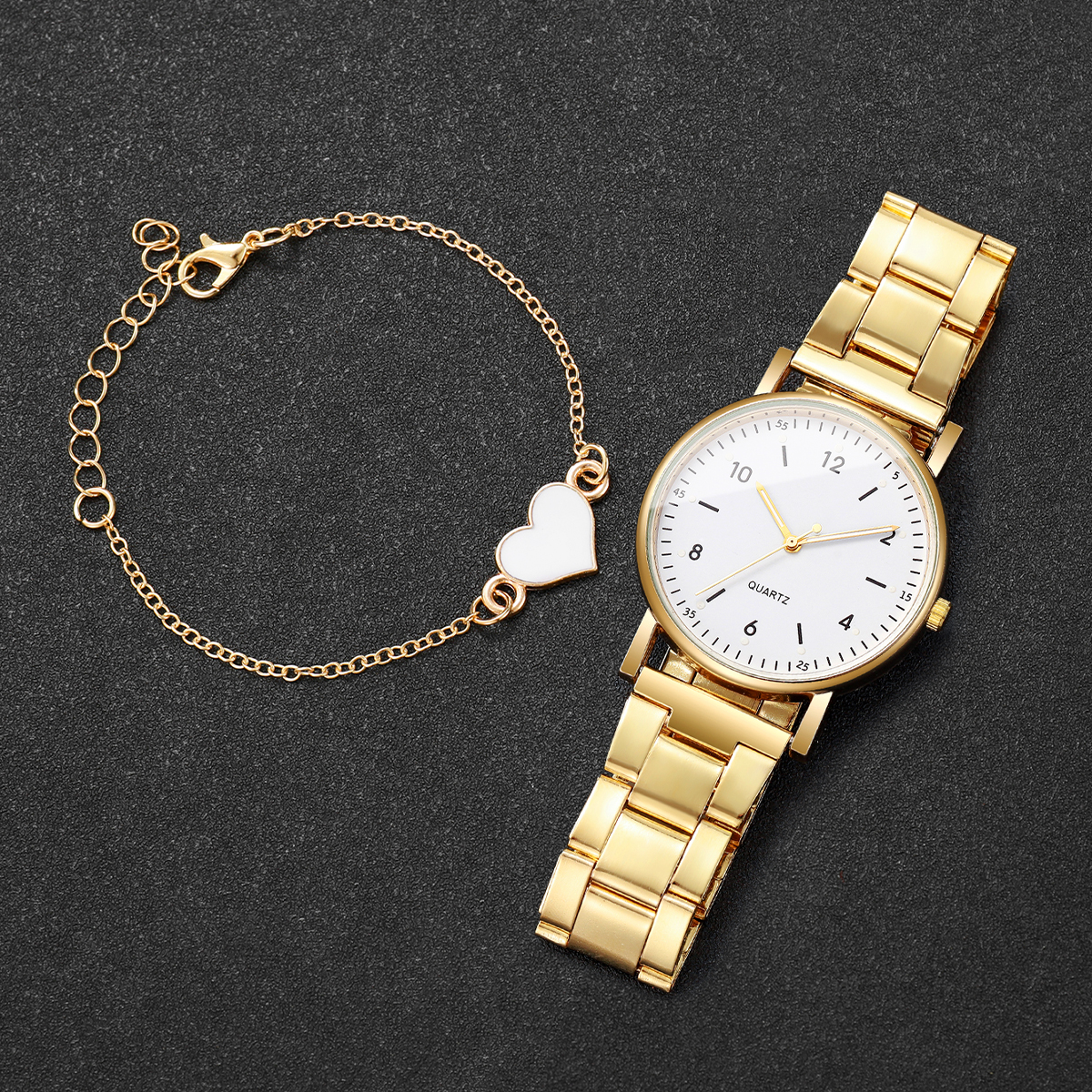 2/4PCS Fashion Arabic Dial Wom - Luxury Watch Ladies avis et prix