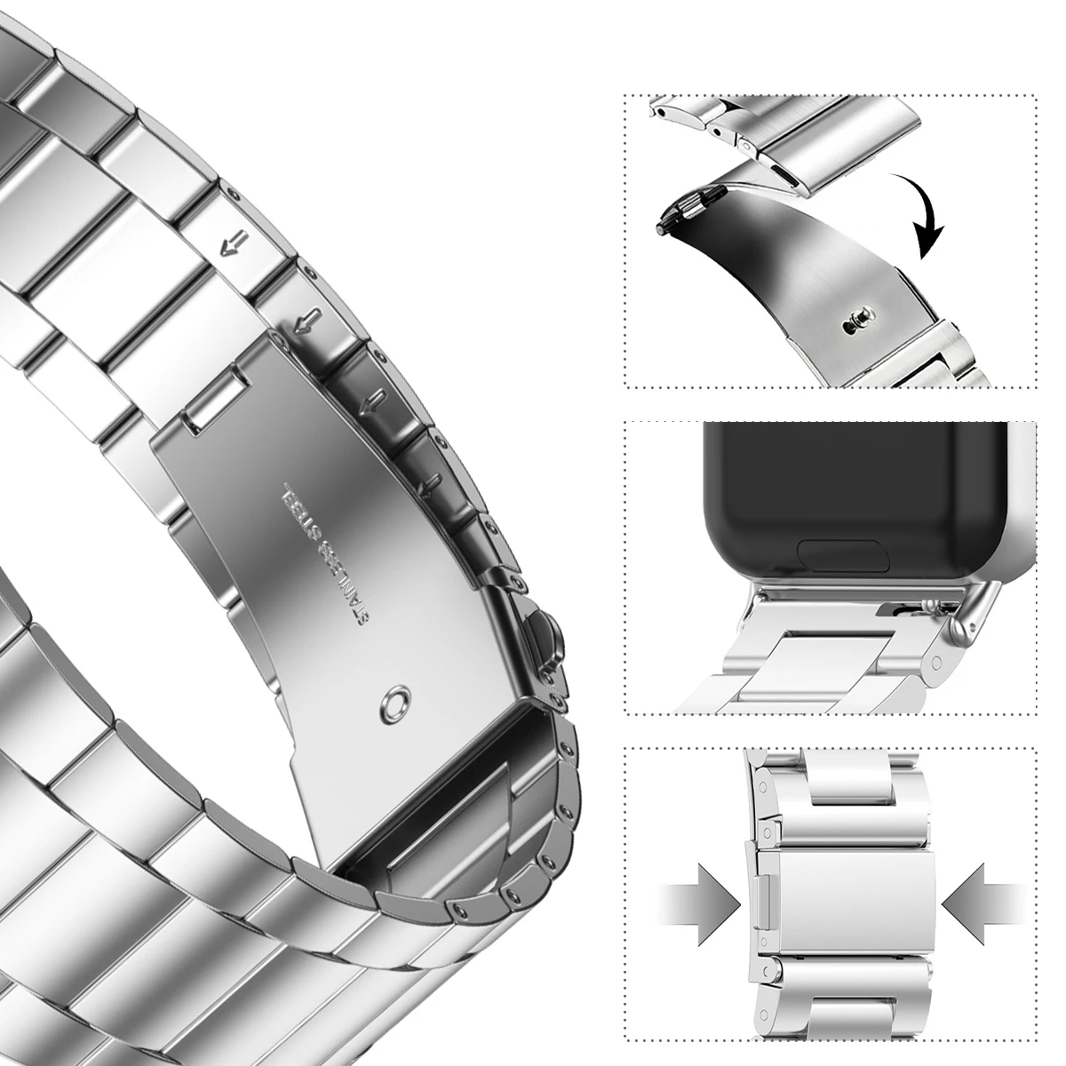 Stainless Steel Strap For Sams - Luxury Watch Galaxy avis et prix