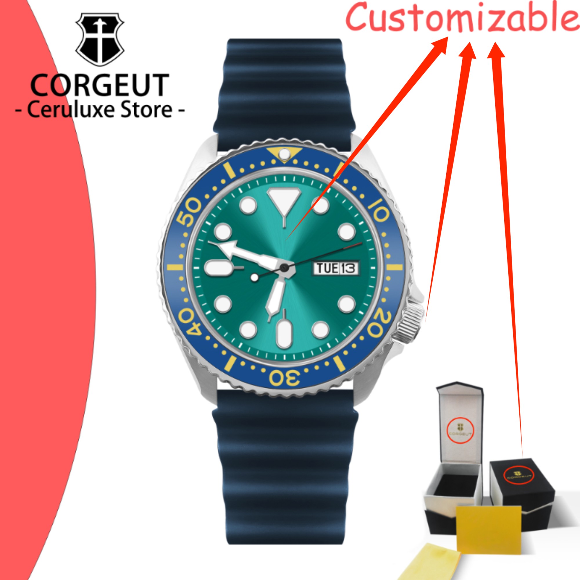 CUSTOM Logo Vintage Diver Watc - Luxury Watch Logos avis et prix