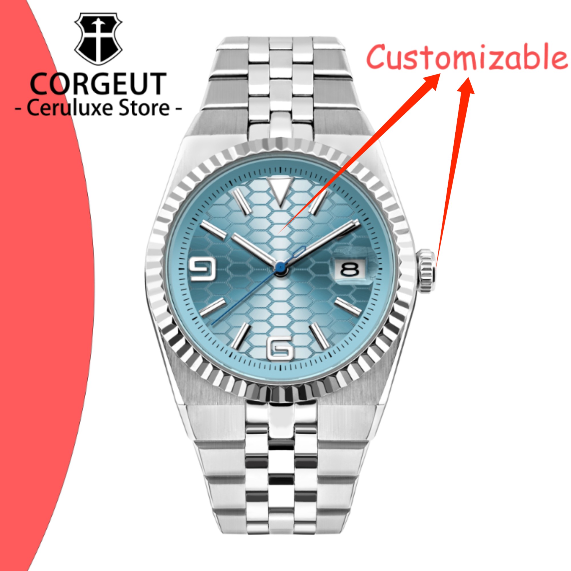 CUSTOM Logo Diy 40mm NH35 Mech - Luxury Watch Logos avis et prix