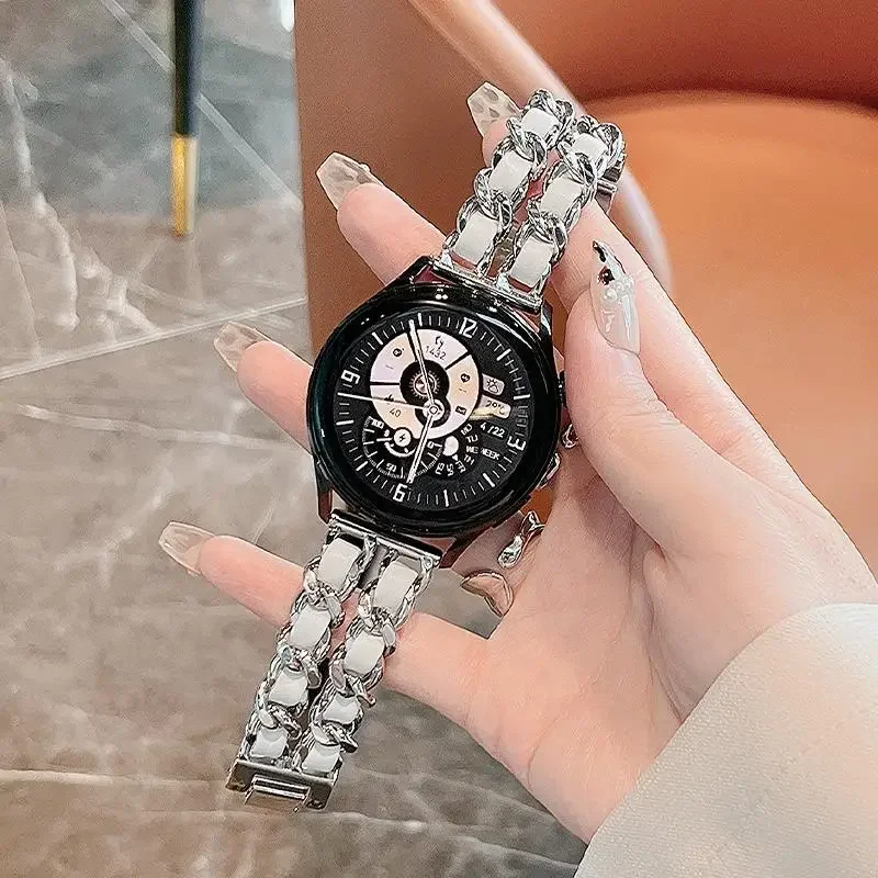Luxury Leather+metal Band For  - Luxury Watch Galaxy avis et prix