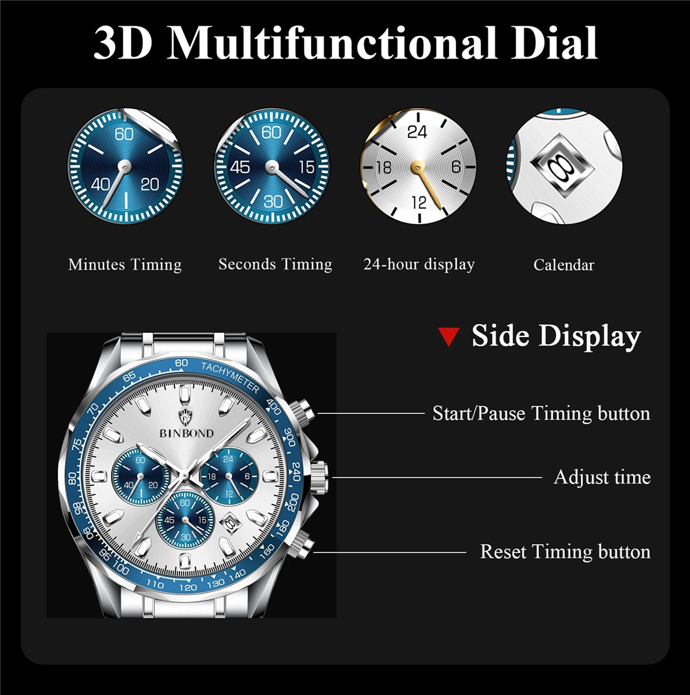 Sports New Men Chornograph Wat - Luxury Watch Name avis et prix