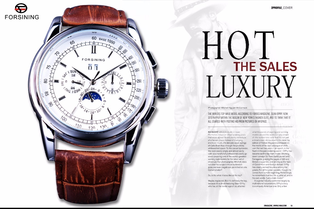 Forsining Moonphase Calendar D - Luxury Watch Grade avis et prix