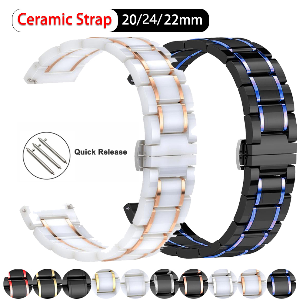 20mm 22mm 24mm Ceramic band Fo - Luxury Watch Galaxy avis et prix