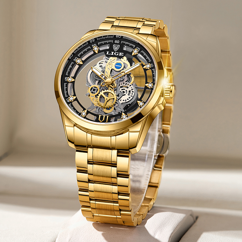 2026 LIGE Men Watch Skeleton A - Luxury Watch Name avis et prix