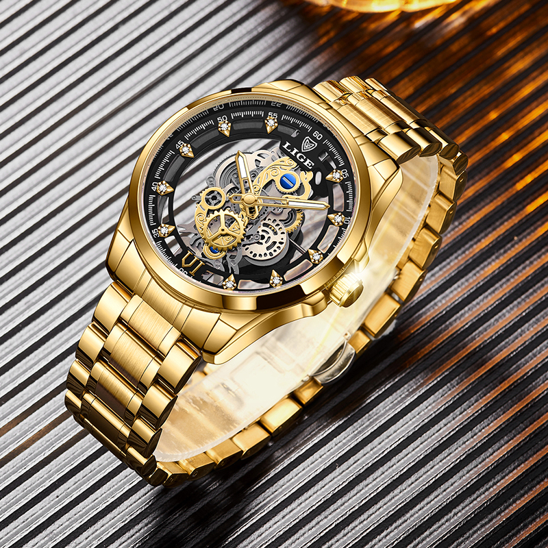 2026 LIGE Men Watch Skeleton A - Luxury Watch Name avis et prix