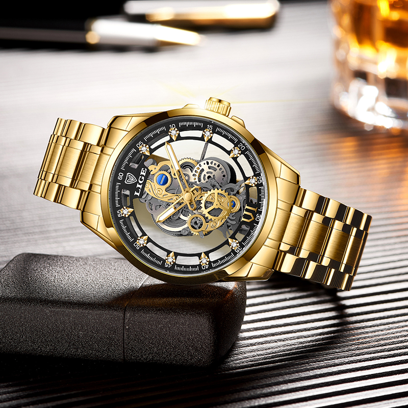 2026 LIGE Men Watch Skeleton A - Luxury Watch Name avis et prix