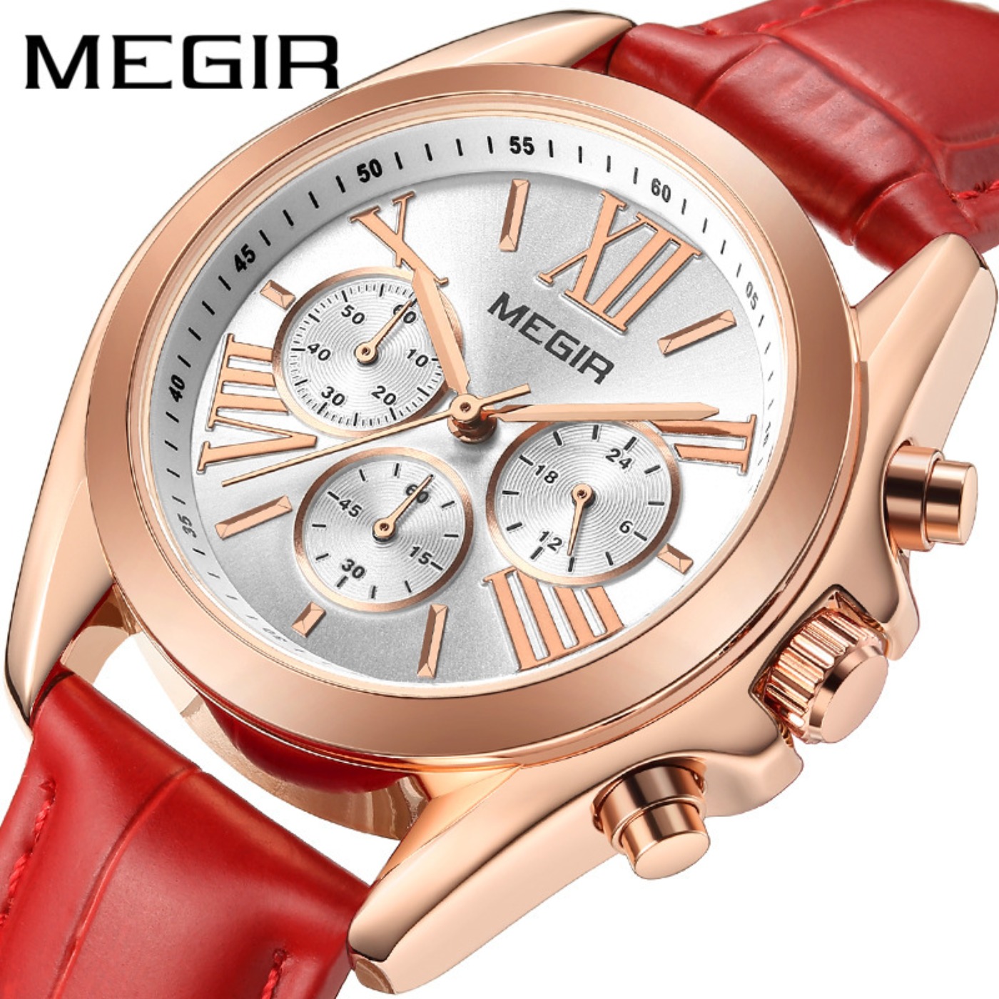 MEGIR New Luxury Leather Watch - Luxury Watch Ladies avis et prix