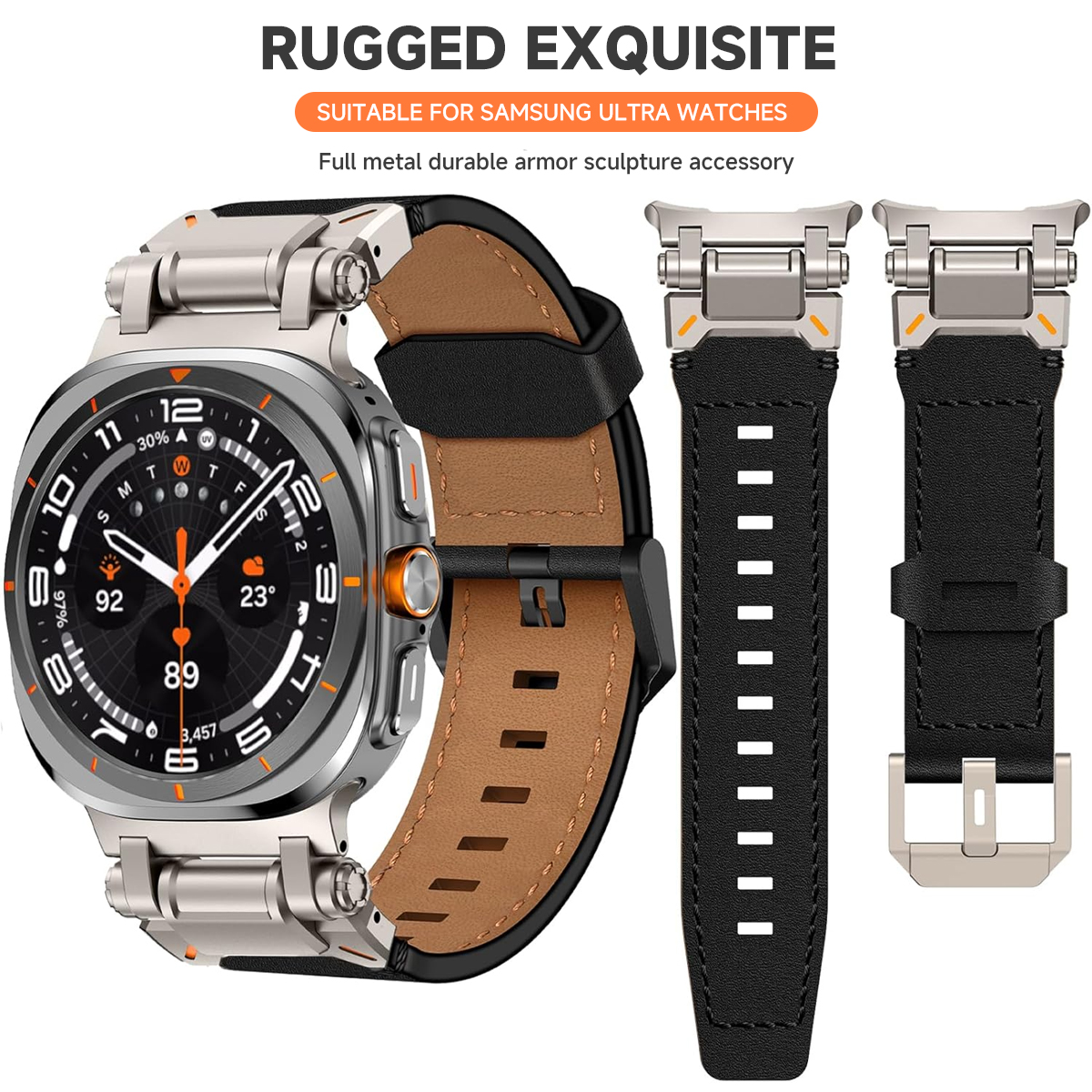 Luxury Leather Band for Samsun - Luxury Watch Galaxy avis et prix