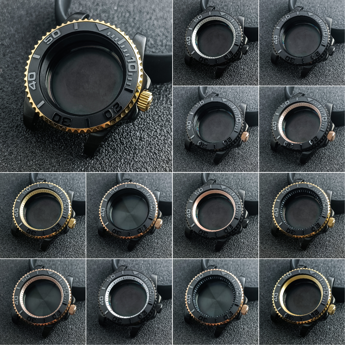 NH35 Case 40.5mm black gold/ro - Bronze Case Watch avis et prix