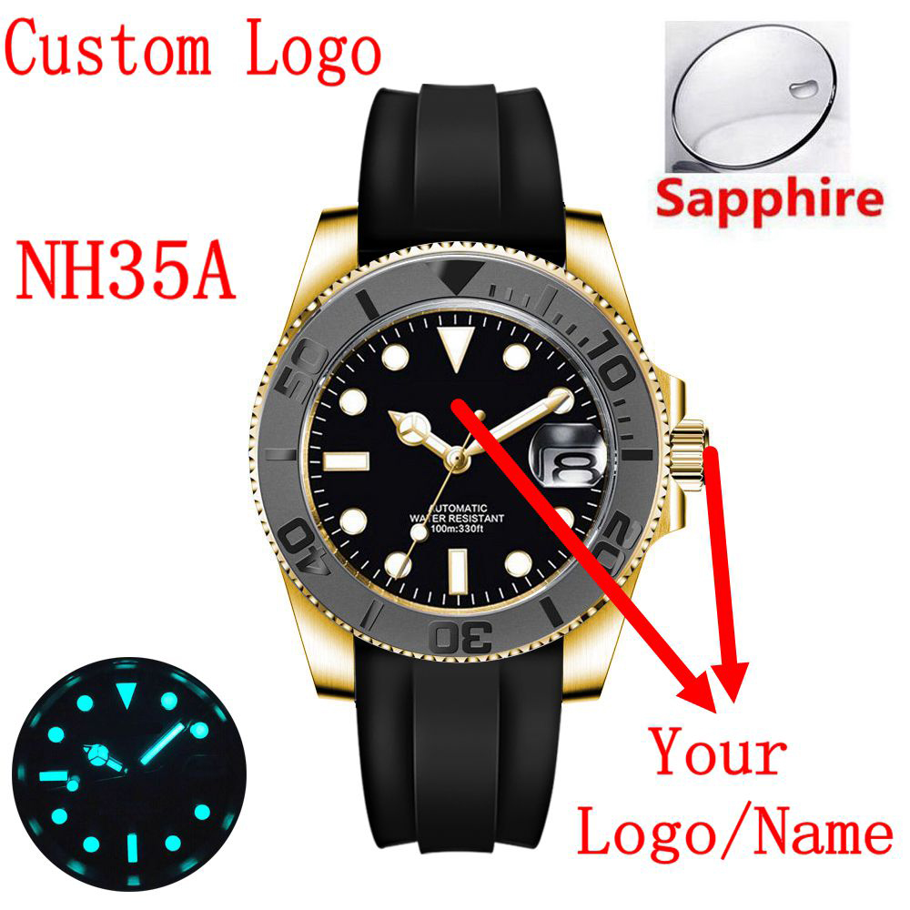 Custom logo 40mLuxury NH35/ Mi - Luxury Watch Logos avis et prix