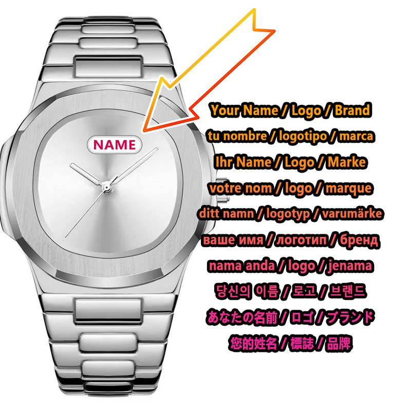 Custom Logo Men's Quartz Watch - Luxury Watch Logos avis et prix