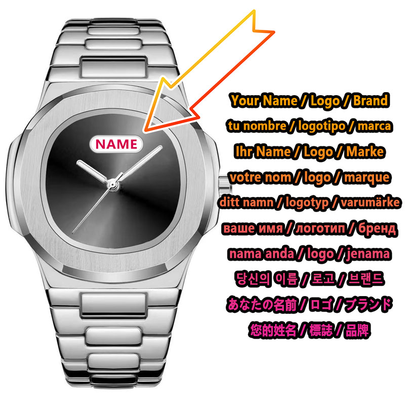 Custom Logo Men's Quartz Watch - Luxury Watch Logos avis et prix