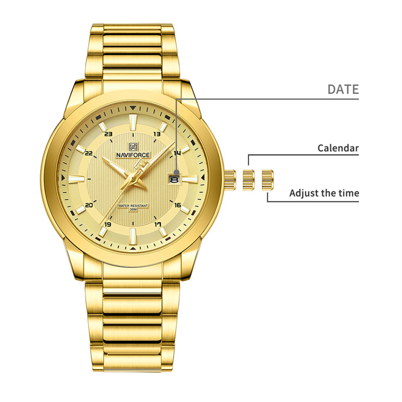 2024 Top Brand NAVIFORCE Mens  - Luxury Watch Name avis et prix