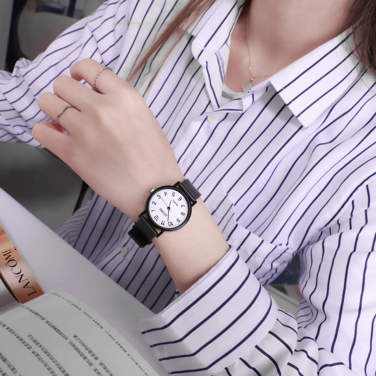 Simple Black Watch Quartz Watc - Luxury Watch Ladies avis et prix