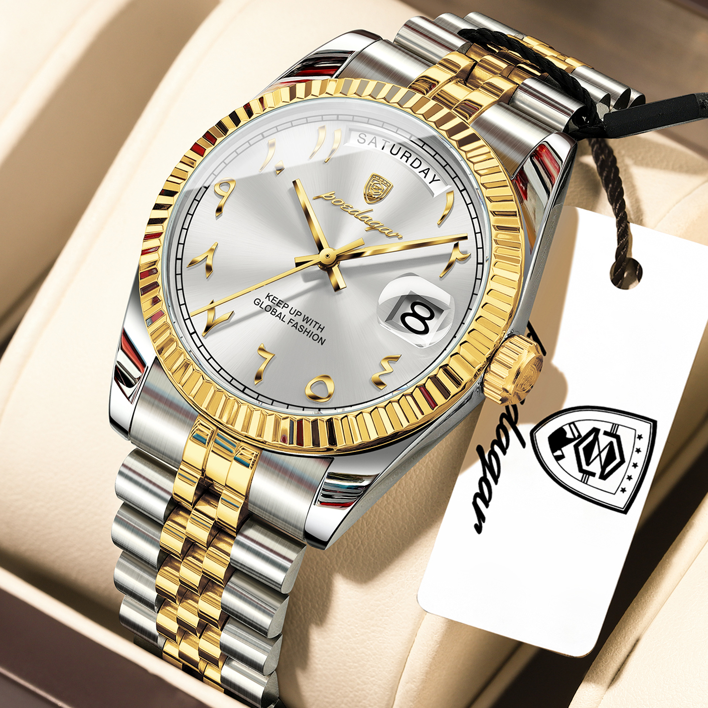 POEDAGAR Luxury Brand Man Cloc - Luxury Watch Name avis et prix