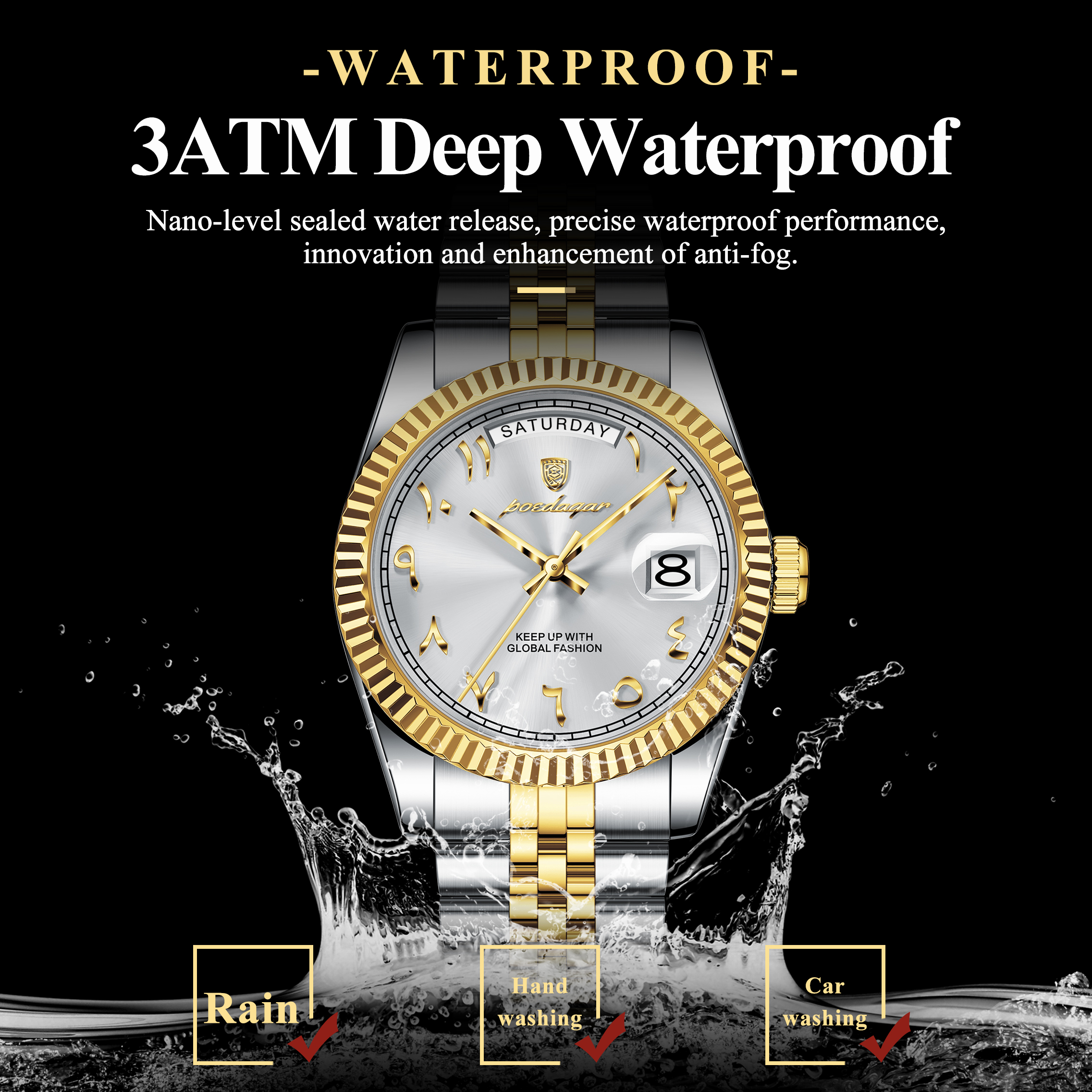POEDAGAR Luxury Brand Man Cloc - Luxury Watch Name avis et prix
