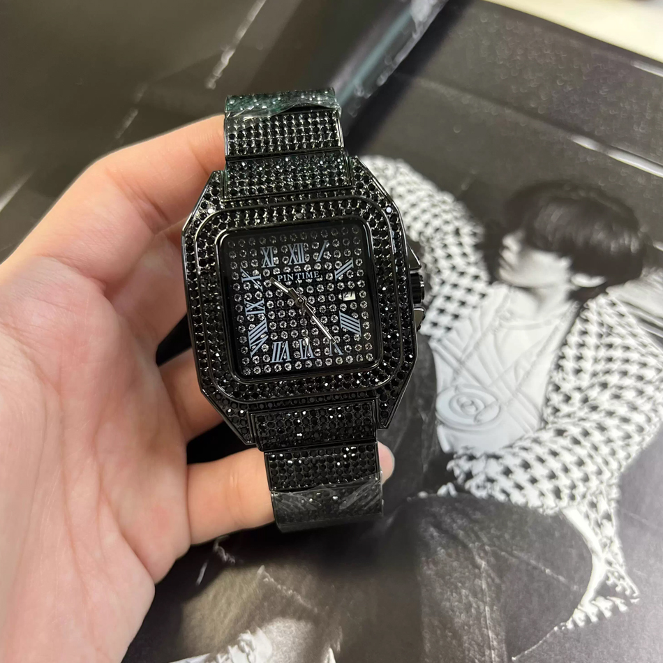 Gold or black Watch Ice Out Sq - Luxury Watch Name avis et prix