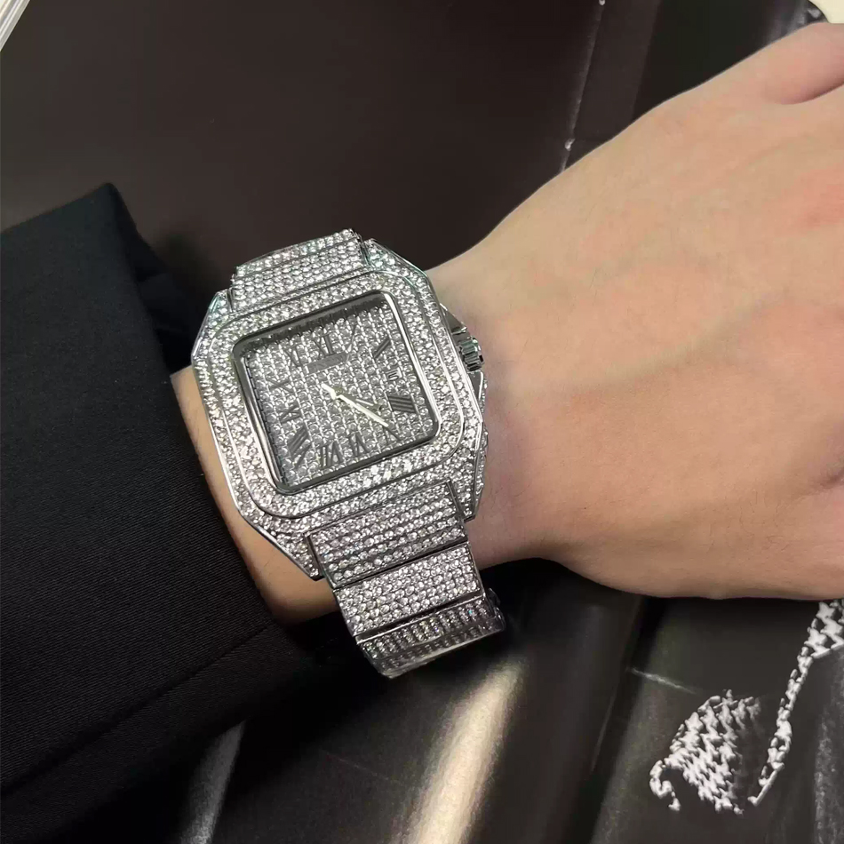 Gold or black Watch Ice Out Sq - Luxury Watch Name avis et prix