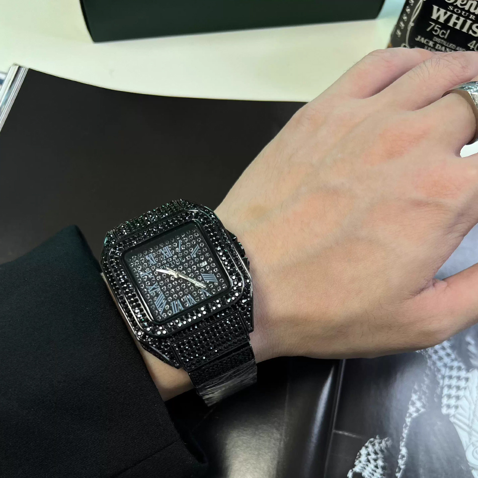 Gold or black Watch Ice Out Sq - Luxury Watch Name avis et prix