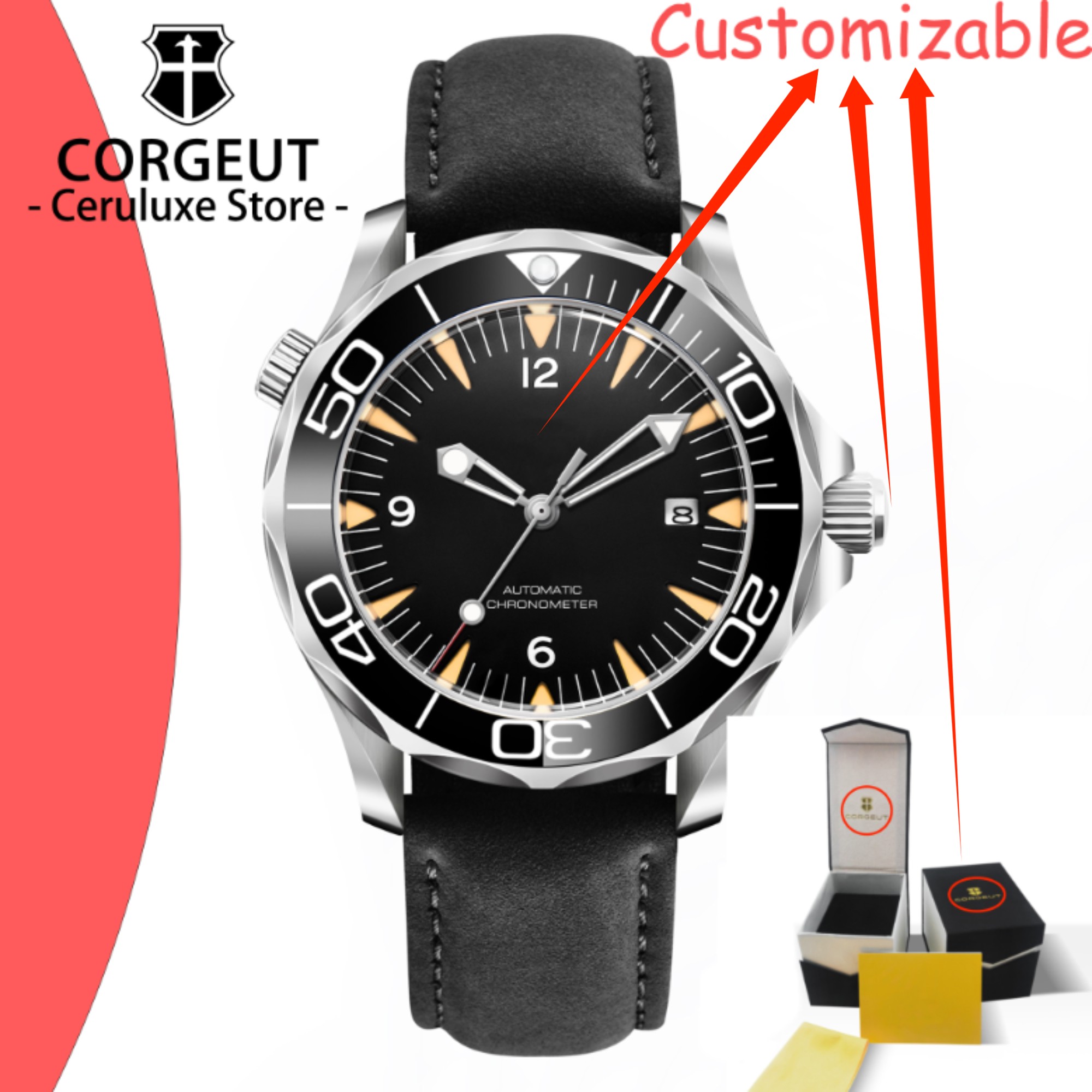 CUSTOM Logo Sapphire Glass Aut - Luxury Watch Logos avis et prix